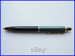 Vintage Pelikan Souveran K400 Ballpoint Pen Green Striped GT Old Style W. Germany