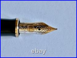 Vintage Pelikan Souverän M400 Green Stripe EF Fountain Pen Old Style Germany