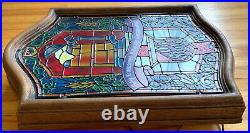 Vintage Plastic Heileman's Old Style Beer Stein Faux Stained Glass Lighted Sign