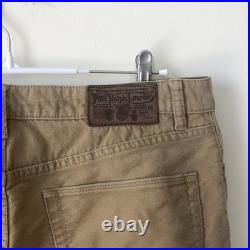 Vintage Polo Ralph Lauren Moleskin Pants Size 34 Cotton 5-Pocket Workwear Chino