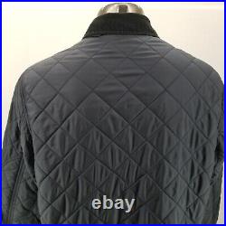 Vintage Polo Ralph Lauren Quilted Jacket Old Money Style Blue Mens Corduroy Sz L