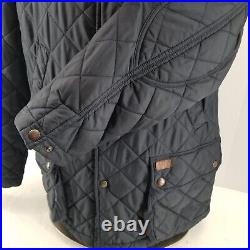 Vintage Polo Ralph Lauren Quilted Jacket Old Money Style Blue Mens Corduroy Sz L