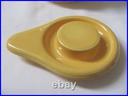 Vintage Pottery Old Style Large Fiesta Yellow Kitchen Craft Covered Jug