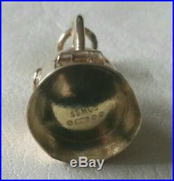 Vintage RARE 9ct Gold Old Style Divers Helmet & Real Pearl, Pendant / Charm