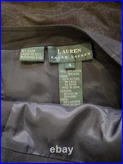 Vintage Ralph Lauren Castle Countryside Wool Wrap Skirt Size 4 Old Money style