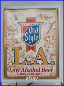 Vintage Rare 1984 Old Style Heileman Light Up Sign 14 X 11