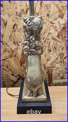 Vintage Robert Abbey Brass Lion Lamp Grand Old Regent Style 17 Tall MCM