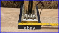 Vintage Robert Abbey Brass Lion Lamp Grand Old Regent Style 17 Tall MCM
