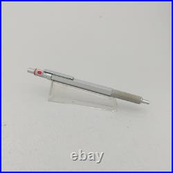 Vintage Rotring 600 Old Style Silver Ballpoint Pen Ink Color Indicator Germany