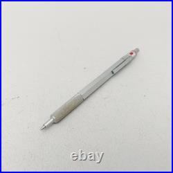 Vintage Rotring 600 Old Style Silver Ballpoint Pen Ink Color Indicator Germany