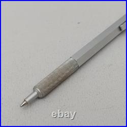 Vintage Rotring 600 Old Style Silver Ballpoint Pen Ink Color Indicator Germany