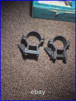 Vintage STEYR Mannlicher Homeguard CG80 SET Old STYLE 1 in Rings Bases Austria