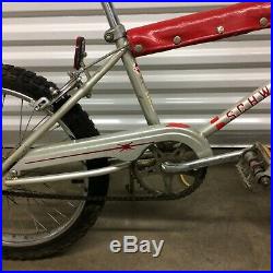 Vintage Schwinn Scrambler predator BMX old School Free Style bike Silver 1990s