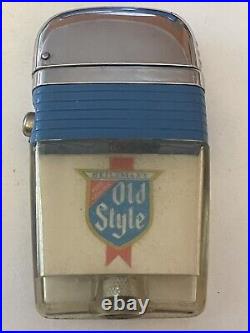 Vintage Scripto Vu Old Style Blue Band Lighter V121