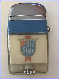 Vintage Scripto Vu Old Style Blue Band Lighter V121