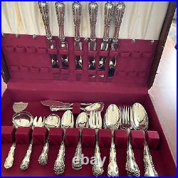 Vintage Simpson, Hall, And Miller Sterling Old Style Rosalind Wild Rose Flatware