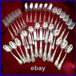 Vintage Simpson, Hall, And Miller Sterling Old Style Rosalind Wild Rose Flatware