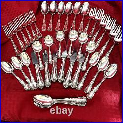 Vintage Simpson, Hall, And Miller Sterling Old Style Rosalind Wild Rose Flatware