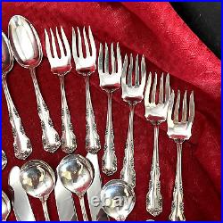 Vintage Simpson, Hall, And Miller Sterling Old Style Rosalind Wild Rose Flatware