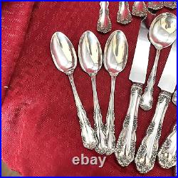 Vintage Simpson, Hall, And Miller Sterling Old Style Rosalind Wild Rose Flatware