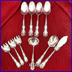 Vintage Simpson, Hall, And Miller Sterling Old Style Rosalind Wild Rose Flatware