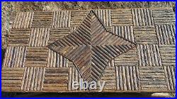 Vintage Star Inlaid Old Hickory Twig Style Hand Made Coffee Table
