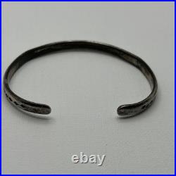 Vintage Sterling Silver 925 Southwest Old Pawn Style Cuff Bracelet Stamped Desig