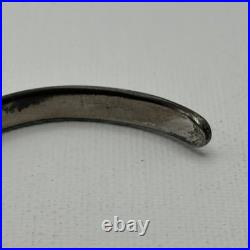 Vintage Sterling Silver 925 Southwest Old Pawn Style Cuff Bracelet Stamped Desig