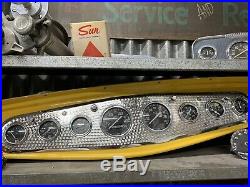 Vintage Stewart Warner Style Straight 8 Gauge Dash Panel SCTA Hotrod TROG