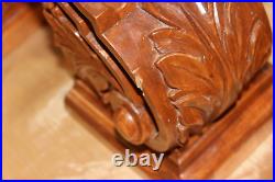 Vintage Style Hand Carved Wooden Corbels Total of 4