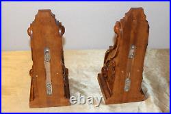 Vintage Style Hand Carved Wooden Corbels Total of 4