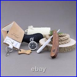 Vintage Style Men's Shaving Set With Cut Throat Razor (Old Barber Style) 5 Piece Vintage Style Men's Shaving Set With Cut Throat Razor (Old Barber Style) 5 Piece