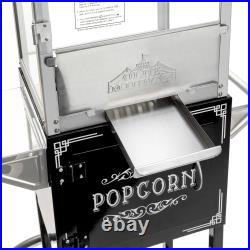 Vintage Style Popcorn Machine Maker Popper with Cart and 10-Ounce Kettle