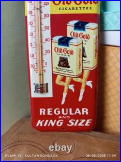 Vintage Style Thermometer Advertising PUSH Old Gold Cigarettes