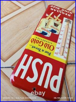 Vintage Style Thermometer Advertising PUSH Old Gold Cigarettes