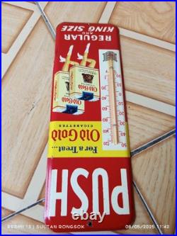 Vintage Style Thermometer Advertising PUSH Old Gold Cigarettes