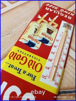 Vintage Style Thermometer Advertising PUSH Old Gold Cigarettes