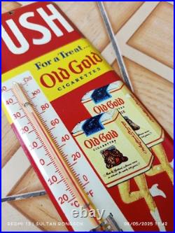 Vintage Style Thermometer Advertising PUSH Old Gold Cigarettes