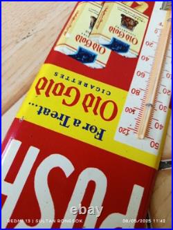 Vintage Style Thermometer Advertising PUSH Old Gold Cigarettes