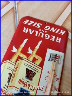 Vintage Style Thermometer Advertising PUSH Old Gold Cigarettes