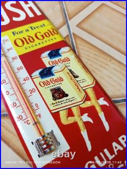 Vintage Style Thermometer Advertising PUSH Old Gold Cigarettes