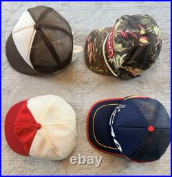 Vintage Trucker Hat Lot 12 Beer Bud Stroh Old Style NASCAR NHRA Snapback Caps