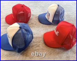 Vintage Trucker Hat Lot 12 Beer Bud Stroh Old Style NASCAR NHRA Snapback Caps