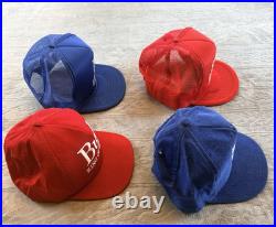 Vintage Trucker Hat Lot 12 Beer Bud Stroh Old Style NASCAR NHRA Snapback Caps