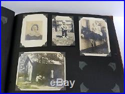 Vintage USA Western Style Photo Album 1930's, 40's With Over 160 Old Photos