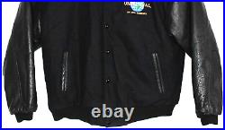 Vintage Universal Studios Pictures MCA Leather Wool Varsity Jacket Size Large