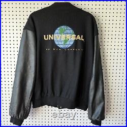 Vintage Universal Studios Varsity Jacket Leather Wool Bomber XL