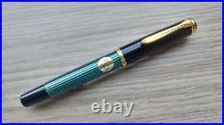 Vintage VERY RARE 1980's MINT Pelikan M400 Green Old Style Flex F to BB 14C-585
