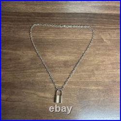 Vintage VINTAGE Silver Lock Necklace 52cm, Old Style, Mode/Grunge Accessory