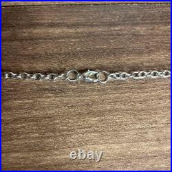 Vintage VINTAGE Silver Lock Necklace 52cm, Old Style, Mode/Grunge Accessory